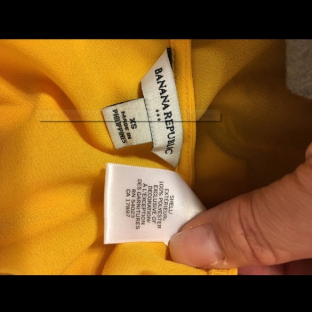 DONATED Banana Republic marigold tank/blouse - Picture 5 of 6